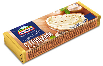 Сыр HOCHLAND плавленный С грибами 100г блочки Продукт без ЗМЖ