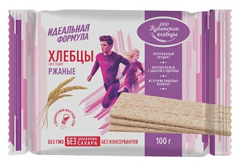 Хлебцы Кубанские Фитнес формула Ржаные 100г