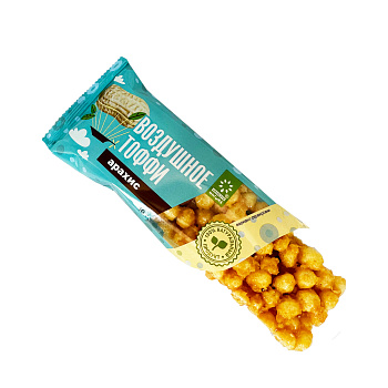 Батончик ABSOLUTE NATURE злаковый Воздушное тоффи с арахисом 30г