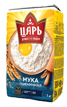 Мука ЦАРЬ пшеничная в/с 1кг