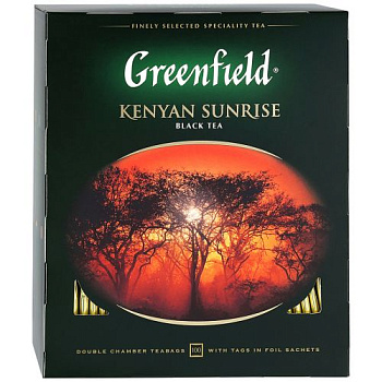 Чай GREENFIELD Kenyan Sunrise 200г (100пак*2г)