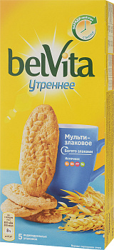 Печенье БЕЛ ВИТА Утреннее витамин. злаки 225г