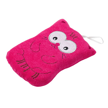 Мочалка детская "Котики" 15х11см МИКС 3092586