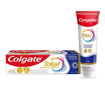Зуб.паста COLGATE Total 12 профессиональная чистка отбеливающая 75мл 