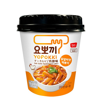 Клецки б/п Dak Galbi Topokki рисовые со вкусом курицы 130г