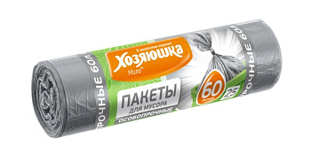 Мешки д/мусора Хозяюшка Мила особопрочные 60л 25шт