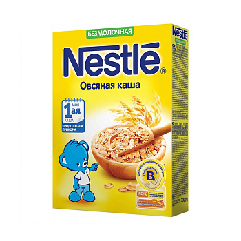 Каша NESTLE Безмолочная овсяная с 5мес 200г пауч