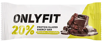 Батончик ONLYFIT глазированный Двойной Шоколад 40г   
