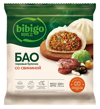 Булочки бао BIBIGO со свининой 320г