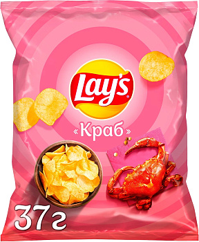 Чипсы LAYS краб 37г