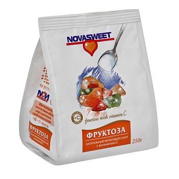 Фруктоза NOVASWEET Натуральный фруктовый сахар 250г 