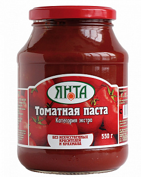Томатная паста ЯНТА 550г с/б