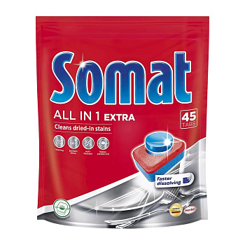 Средство д/ПММ СОМАТ All in One Экстра, 45 табл
