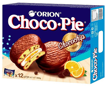 Пирожное ORION Чокопай Chocoсhip 12шт 360г