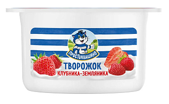 Продукт творожный Простоквашино Клубника - Земляника 3,6% 110г