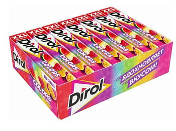 Жевательная резинка DIROL XXL МИКС КЛУБНИЧНЫХ ВКУСОВ 19г