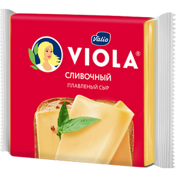 Сыр VIOLA плавленный сливочный 140г ломтики