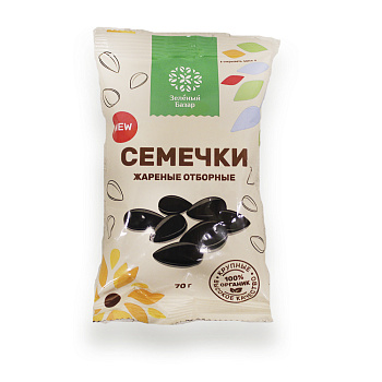 Семечки ЗЕЛЁНЫЙ БАЗАР жареные отборные 70г
