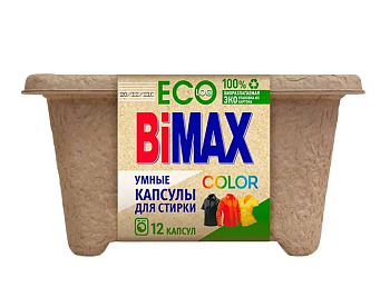 Капсулы для стирки BiMax Color 12шт (контейнер)