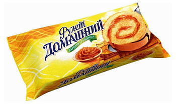 Рулет РКК Домашний бисквитный Вареная сгущенка 150г
