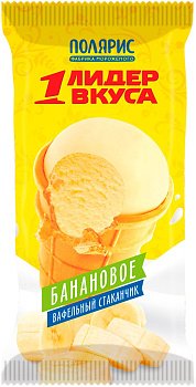 Мороженое ЛИДЕР ВКУСА Банановое 8%  70г