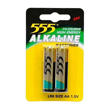 Батарейки алкалиновые 555 АA - 2 шт LR6