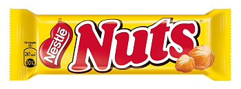 Батончик шоколадный NUTS 50г