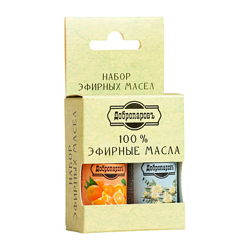 Набор эфирных масел эвкалипт, апельсин "Добропаровъ" 2шт по 17мл 3803517