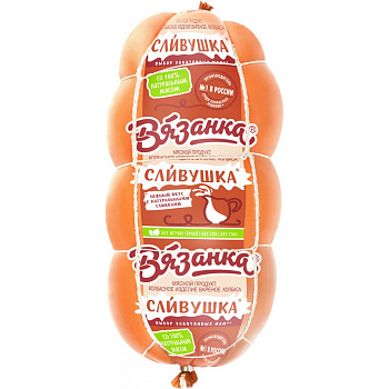 Колбаса ВЯЗАНКА Сливушка 375г вар