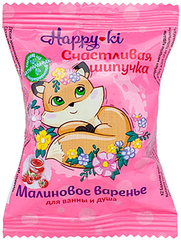 Средство шипучее д/ванн Лаборатория Катрин Хеппики Счастливая шипучка 40г