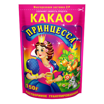 Какао гран Принцесса 150г д/п