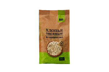 Хлопья ВкусВилл овсяные из голозерного овса без глютена 375г