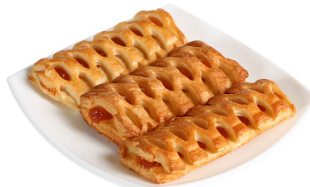 Слойка Хлебный базар с абрикосовой начинкой 100гр