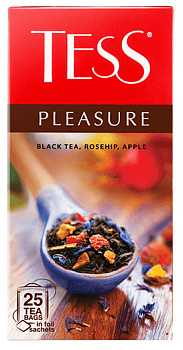 Чай TESS Плежа черный с ябл/шиповник 37,5г (25*1,5г)