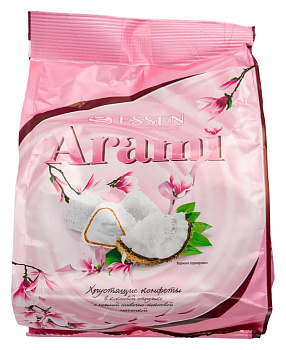 Конфеты ЭССЕН ARAMI с кокосовой стружкой, стабилобэг 200г