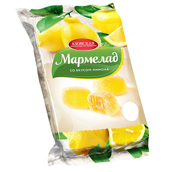 Мармелад АЗОВ   со вкусом лимона 300г
