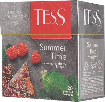 Чай TESS Summer с ароматом малины и фейхоа 40г (20*2г)