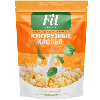 Хлопья Fit Parad кукурузные 200г