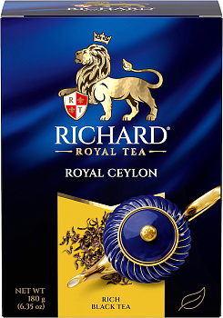 Чай RICHARD Роял Цейлон черный средний лист 180г