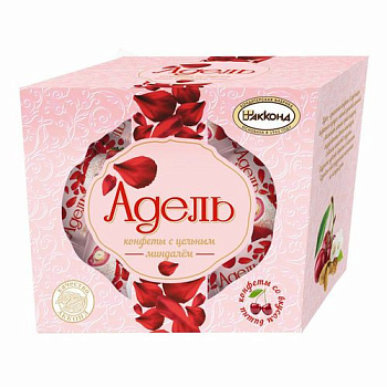 Конфеты АККОНД Адель с цельным миндалем/вишня 150г