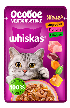 Корм WHISKAS Микс индейка печень овощи 75г