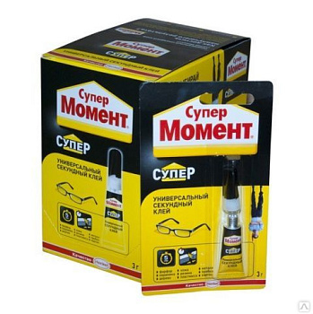 Клей Момент Супер клей в шоубоксе 3г