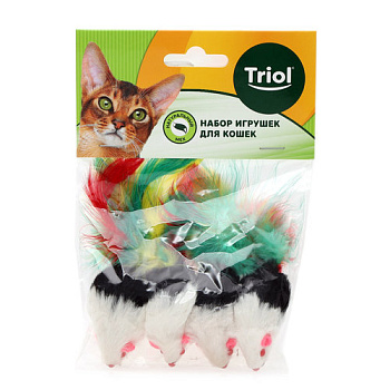Набор игрушек д/кошек 4шт микс арт.31019-0318 Код262625