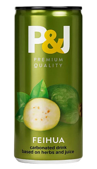 Напиток среднегазированный P&J Фейхоа 0,33л ж/б