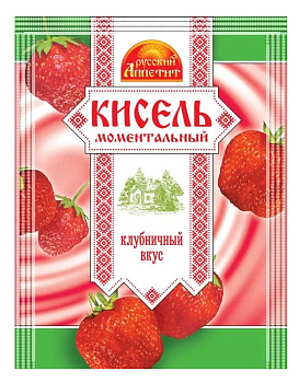 Кисель РУССКИЙ АППЕТИТ Клубничный вкус 90г