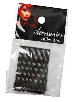 Невидимка для волос Классика набор 24шт 5см черные арт3940551