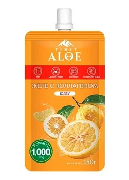 Желе-коллаген Tibet Aloe вкус юдзу 150г