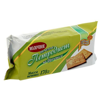 Печенье ПЕТРОДИЕТ шоколадное на фруктозе 170г