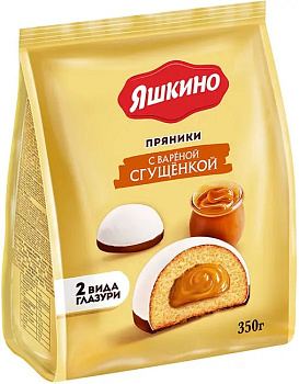 Пряники ЯШКИНО с вареной сгущенкой 350г 