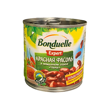 Фасоль BONDUELLE красная/соус Чили 425мл ж/б